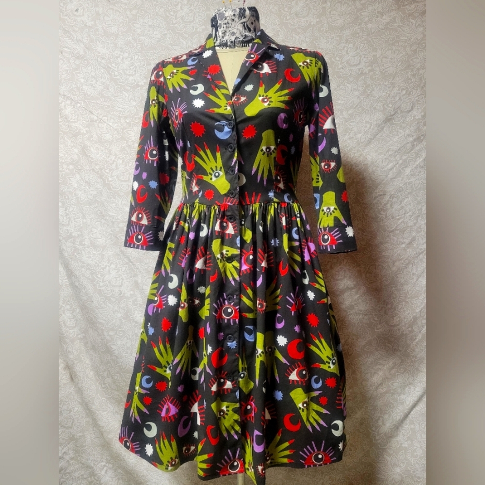 RARE Nooworks Witchy Ways Betty dress SMALL like new